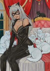 Image for Black Cat - Pinup art - 11" x 17" by THEO