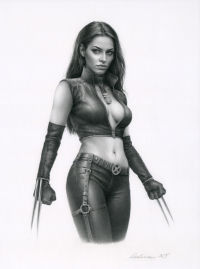 Image for X-23 - original pencil drawing by Celina