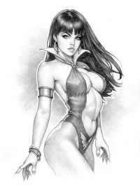 Image for "Vampirella" original pencil sketch from Dave Nestler