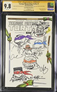 Image for TMNT #1 CGC 9.8 Signed & Sketched by The Whole Last Ronin Team