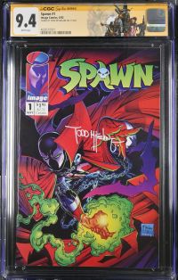 Image for Spawn #1 CGC 9.4 Signed