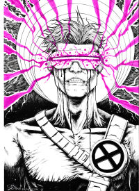 Image for Cyclops Original Ink Illustration