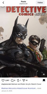 Image for Clayton Crain Batman and Robin Sketch Cover