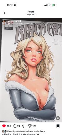 Image for Will Jack Black Cat Sketch Cover 