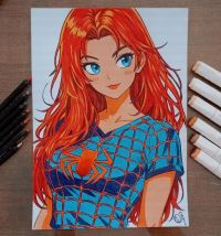 Image for Mary Jane Spider-Man Marker Art