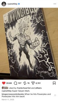 Image for Ryan Ottley Super Saiyan Invincible Sketch