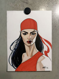 Image for Mike Hawthorne's ART & LOVE Day 7: Elektra!