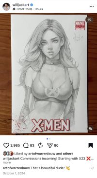 Image for X-23 Sketch Cover by Will Jack