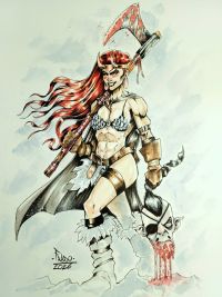 Image for Stylized Red Sonja Viking Theme