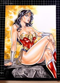 Image for Wonder Woman Original Art by Junior Maia