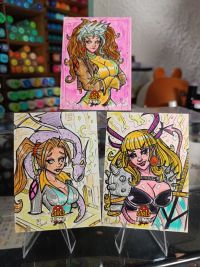 Image for 3-Xgirls Sketch Cards by Eike