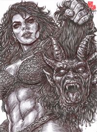 Image for Red Sonja - Savage. Sovereign. Unstoppable / Bazal. 11,7x15,8 in. 