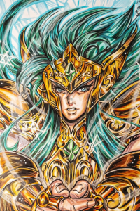 Image for Aquarius ♒Camus (Saint Seiya) — Original Hand-Drawn Fanart | MLR Signature