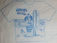 Image for The Simpsons Krusty's Surf Camp Shirt Production Design by Gary Adler