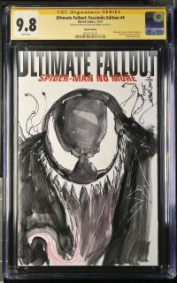 Image for Venom Sketch Cover Ultimate Fallout #4 CGC 9.8