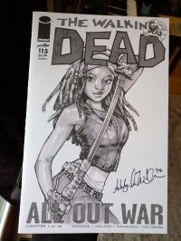 Image for Most underrated character?! READ! The Walking Dead Michonne Sketch Cover by Ashley Witter