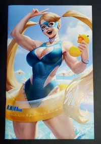 Image for Street Fighter Swimsuit Special #1 signed in pink and white by Ejikure Ltd. 4/400