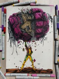 Image for Rogue-   Cleaning House 11 x 17    by JAK