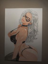 Image for BlackCat Commission - Original Art 09X12 