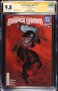 Image for Absolute Wonder Woman #1 | Second Printing | CGC 9.8 | Signature SeriesCGC Signature Series witnessed the Hayden Sherman signing on 7/27/25.SIGNED & SKETCH BY HAYDEN SHERMAN ON 7/27/25Kelly Thompson storyHayden Sherman cover & art