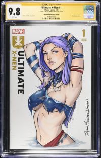 Image for Ultimate X-Men #1 CGC 9.8 Signed & Sketched by Ryan Kincaid