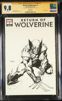 Image for Return of Wolverine #1 | Sketch Edition | CGC 9.8 | Signature SeriesCGC Signature Series witnessed the David Finch signing on 7/28/24.SIGNED & SKETCH BY DAVID FINCH ON 7/28/24Partial blank cover.Charles Soule storySteve McNiven & Jay Leisten art