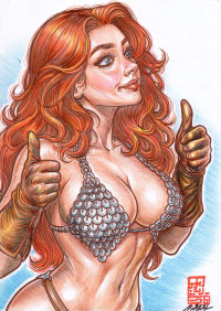 Image for Red Sonja - GINGER'S APPROVAL / Bazal. 8,3x11,7 in. 