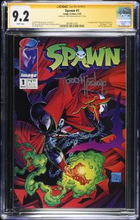 Image for Spawn #1 CGC 9.2 Signed by Todd McFarlane