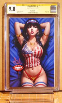 Image for Vampirella 4th of July by Will Jack signed & sketched CGC 9.8