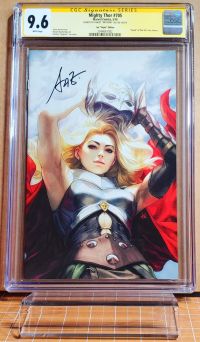 Image for Mighty Thor #750 CGC 9.6 Signed in black by Artgerm