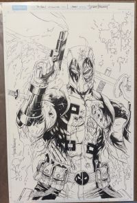 Image for Tyler Kirkham Deadpool Original Art Cover