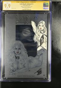 Image for Lady Death: Swimsuit #1 CGC 9.9 Signed by Mike Krome
