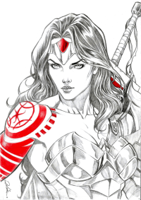 Image for Wonder Woman Absolute - Bust A5 (14,8 x 21,0 cm)