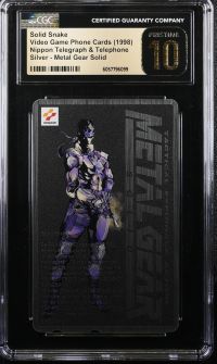 Image for Solid Snake | Video Game Phone Cards | Metal Gear Solid, Silver | CGC PRISTINE 10