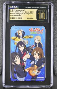 Image for K-On! Hokago Live!! | Video Game Phone Cards | Sofmap Bonus | CGC PRISTINE 10