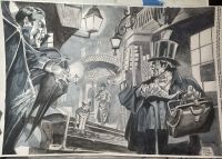 Image for Sinnott Challenge GENE COLAN'S Dracula PAINTED & signed Joe Rubinstein