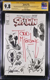 Image for Spawn #301 Variant Cover Q CGC 9.8 Signed by Todd McFarlane
