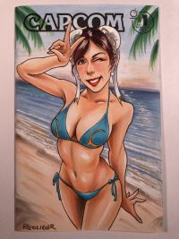 Image for Chun Li Beach Sketch Cover