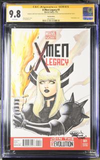 Image for X-Men Legacy #1 CGC 9.8 Signed & Sketched by Sajad Shah, Signed & Colored by Alex Sinclair