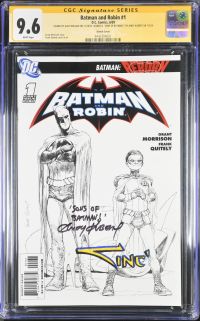 Image for Batman and Robin #1 CGC 9.6 Signed by Alex Sinclair