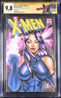 Image for X-Men: Facsimile Edition #1 | Sketch Edition | CGC 9.8 | Signature SeriesSIGNED & SKETCH BY ADRIANA MELO ON 10/13/23Reprints X-Men #1 (10/91)Partial blank cover.