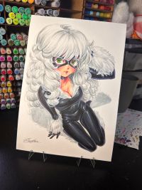 Image for Black Cat 9x12 by Lu Cardoso