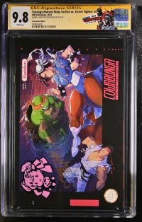 Image for Teenage Mutant Ninja Turtles vs. Street Fighter #4 CGC 9.8 Signed & Sketched by Rose Besch