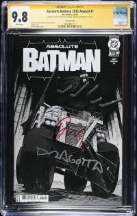 Image for Absolute Batman 2025 Annual #1 | Variant Cover | CGC 9.8 | SIGNED BY NICK DRAGOTTA & DANIEL WARREN JOHNSON ON 11/8/25