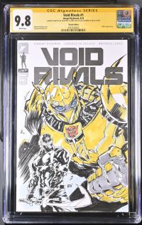Image for Void Rivals #1 CGC 9.8 Signed & Sketched by Geoffrey K. Gwin