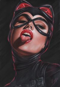 Image for Catwoman - Original Hand-Drawn Illustration - Realistic Style - 100% Traditional Art