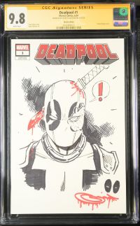 Image for Deadpool #1 | Sketch Edition | CGC 9.8 | Signature Series