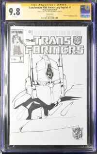 Image for Transformers 40th Anniversary Reprint #1 | Sketch Edition | CGC 9.8 | Signature Series