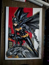 Image for Batgirl - Pinup art by Guilherme Silva - 9,6" x 14"