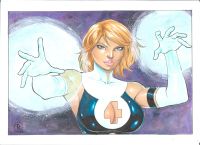 Image for Invisible Woman Illustration "9x12" A4